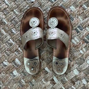 Jack Rogers Gold Sandals